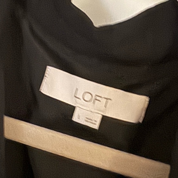 LOFT Black Long Sleeve Dress - Picture 2 of 2